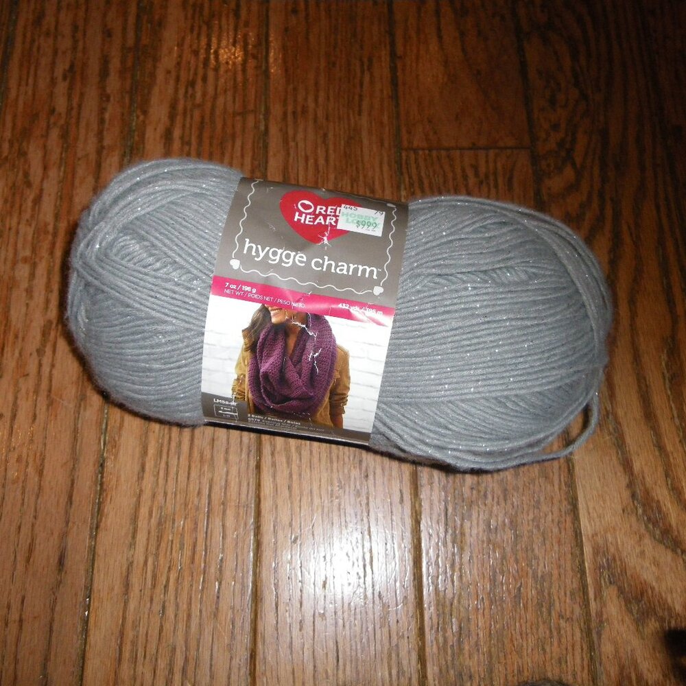 1 Large Skein Red Heart Hugge Charm - Color Shooting Star - 432 yds.